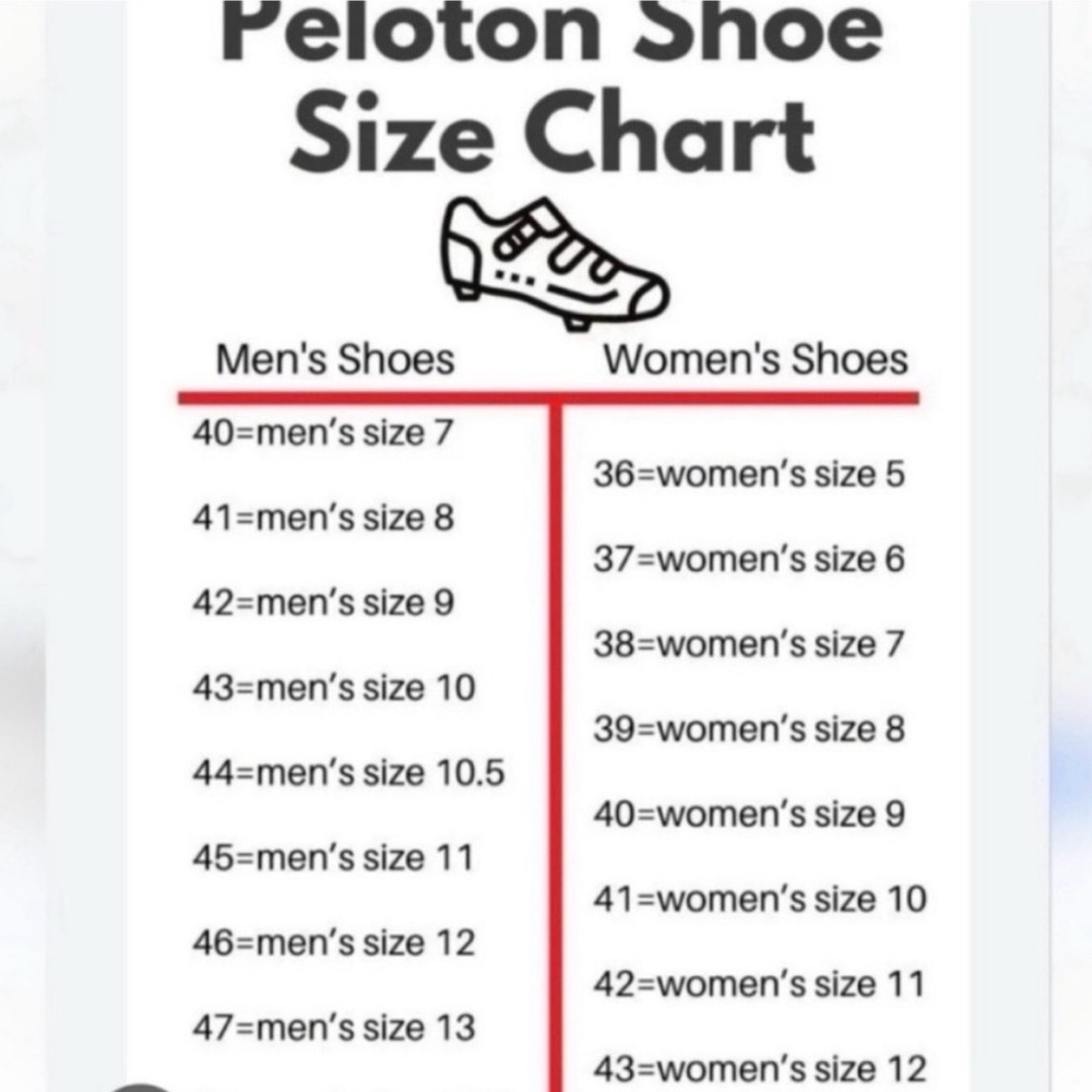 Peloton Cycling Shoes Delta Look Cleats Black Red Clip in Spin Shoes EU 39 US8 8 - Picture 11 of 11